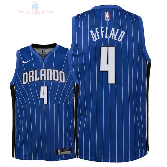 Acquista Maglia NBA Bambino Orlando Magic #4 Arron Afflalo Blu Icon 2018