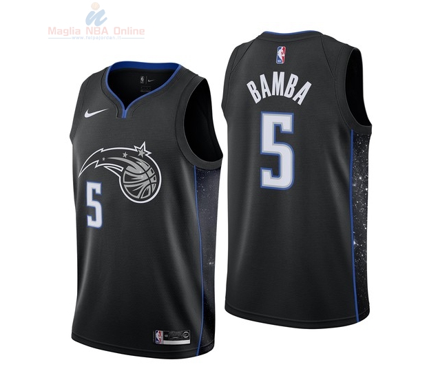 Acquista Maglia NBA Bambino Orlando Magic #5 Mohamed Bamba Nike Nero Città 2018-19