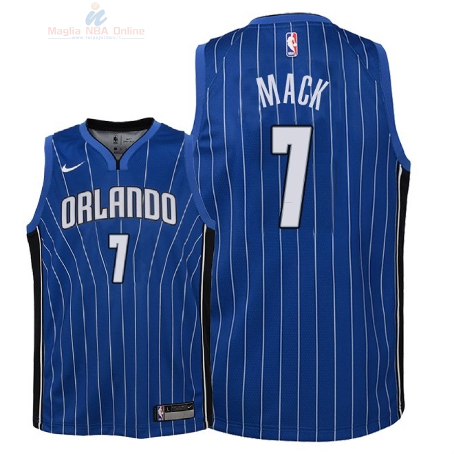 Acquista Maglia NBA Bambino Orlando Magic #7 Shelvin Mack Blu Icon 2018