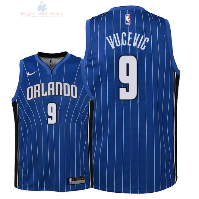 Acquista Maglia NBA Bambino Orlando Magic #9 Nikola Vucevic Blu Icon 2018