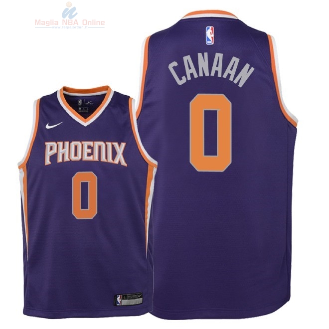 Acquista Maglia NBA Bambino Phoenix Suns #0 Isaiah Canaan Porpora Icon 2018