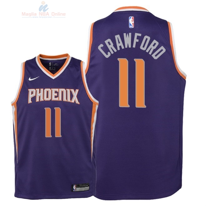 Acquista Maglia NBA Bambino Phoenix Suns #11 Jamal Crawford Porpora Icon 2018