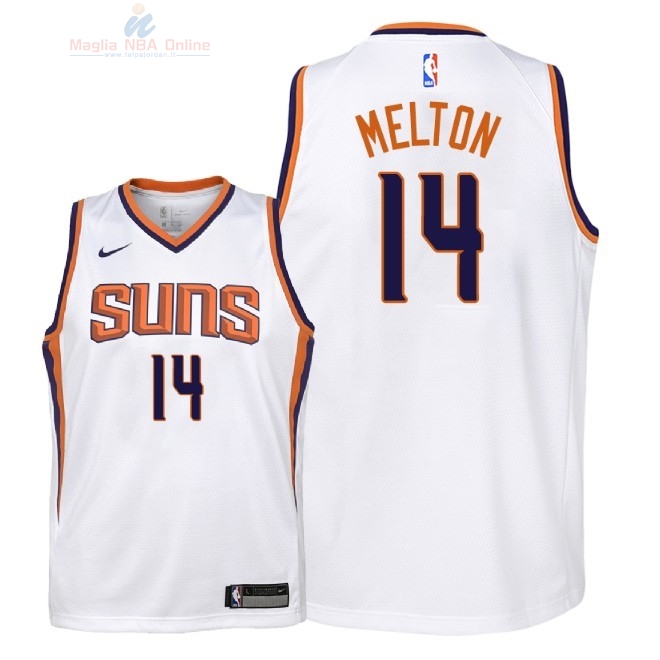 Acquista Maglia NBA Bambino Phoenix Suns #14 De'Anthony Melton Bianco Association 2018