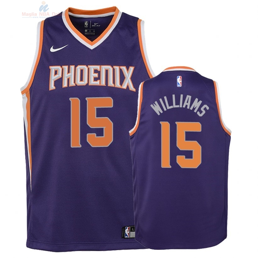 Acquista Maglia NBA Bambino Phoenix Suns #15 Alan Williams Porpora Icon 2018