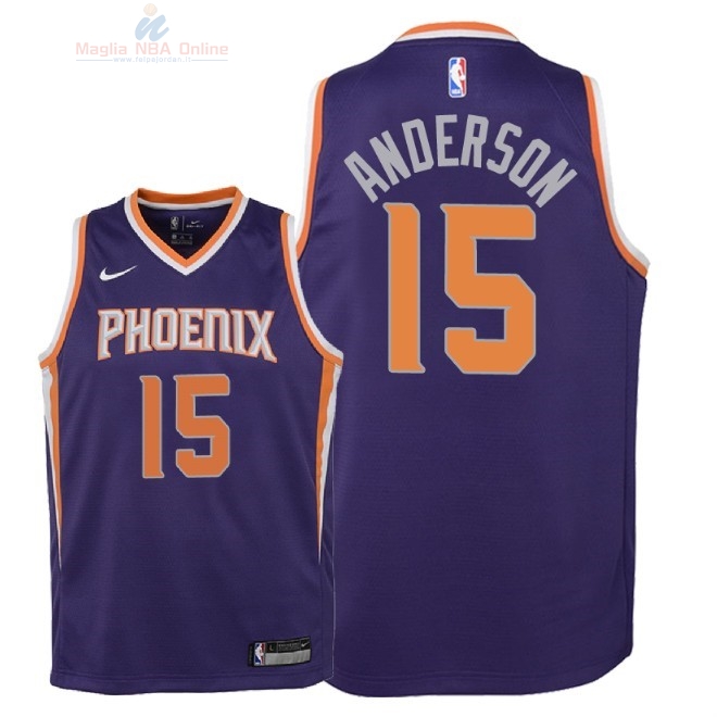 Acquista Maglia NBA Bambino Phoenix Suns #15 Ryan Anderson Porpora Icon 2018