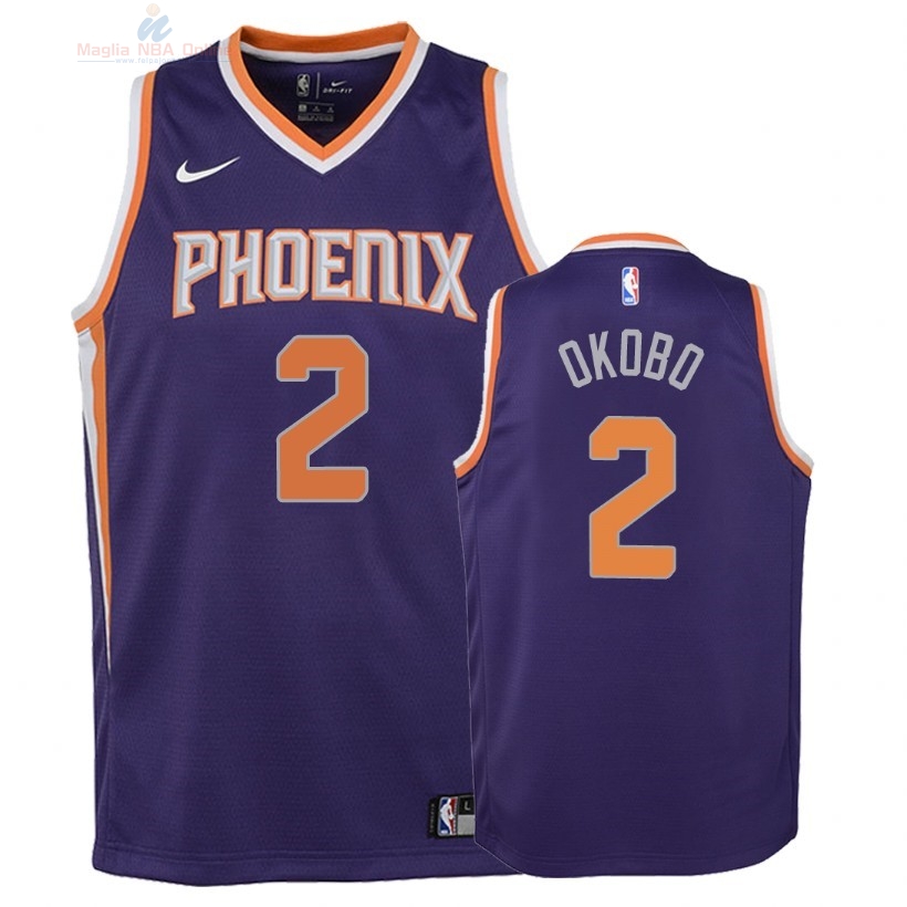 Acquista Maglia NBA Bambino Phoenix Suns #2 Elie Okobo Porpora Icon 2018
