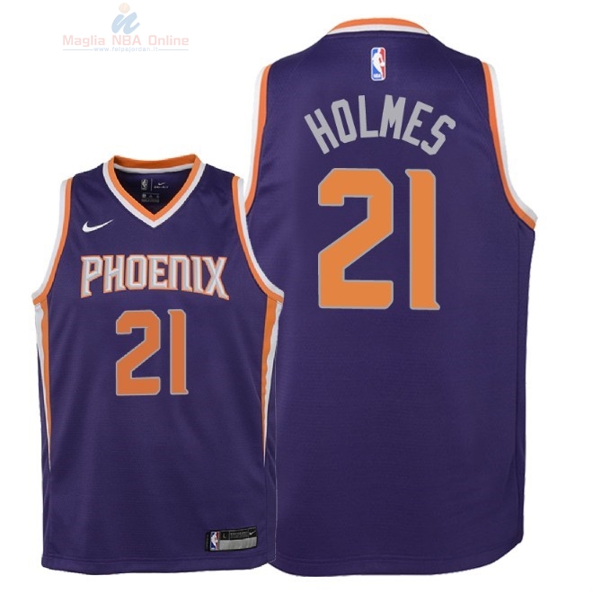 Acquista Maglia NBA Bambino Phoenix Suns #21 Richaun Holmes Porpora Icon 2018