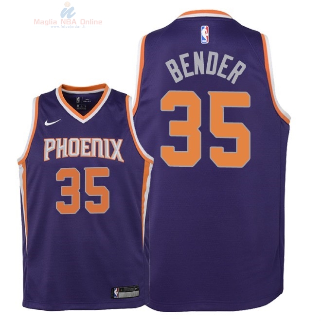 Acquista Maglia NBA Bambino Phoenix Suns #35 Dragan Bender Porpora Icon 2018