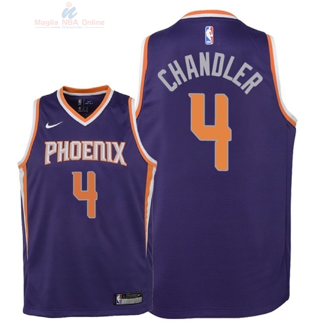 Acquista Maglia NBA Bambino Phoenix Suns #4 Tyson Chandler Porpora Icon 2018