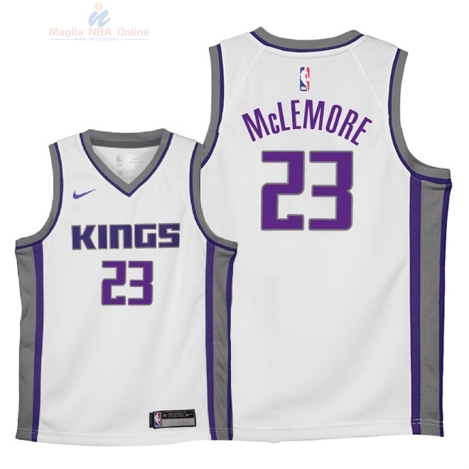 Acquista Maglia NBA Bambino Sacramento Kings #23 Ben McLemore Bianco Association 2018