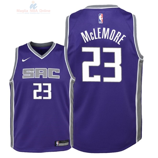 Acquista Maglia NBA Bambino Sacramento Kings #23 Ben McLemore Porpora Icon 2018