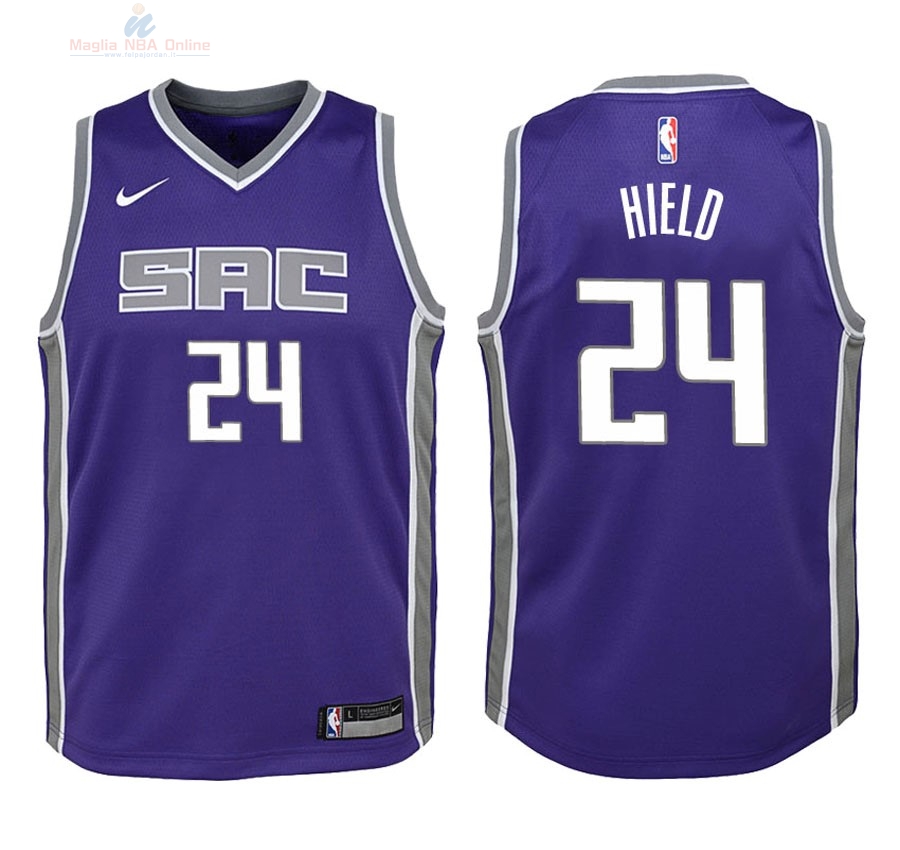 Acquista Maglia NBA Bambino Sacramento Kings #24 Buddy Hield Porpora Icon 2018