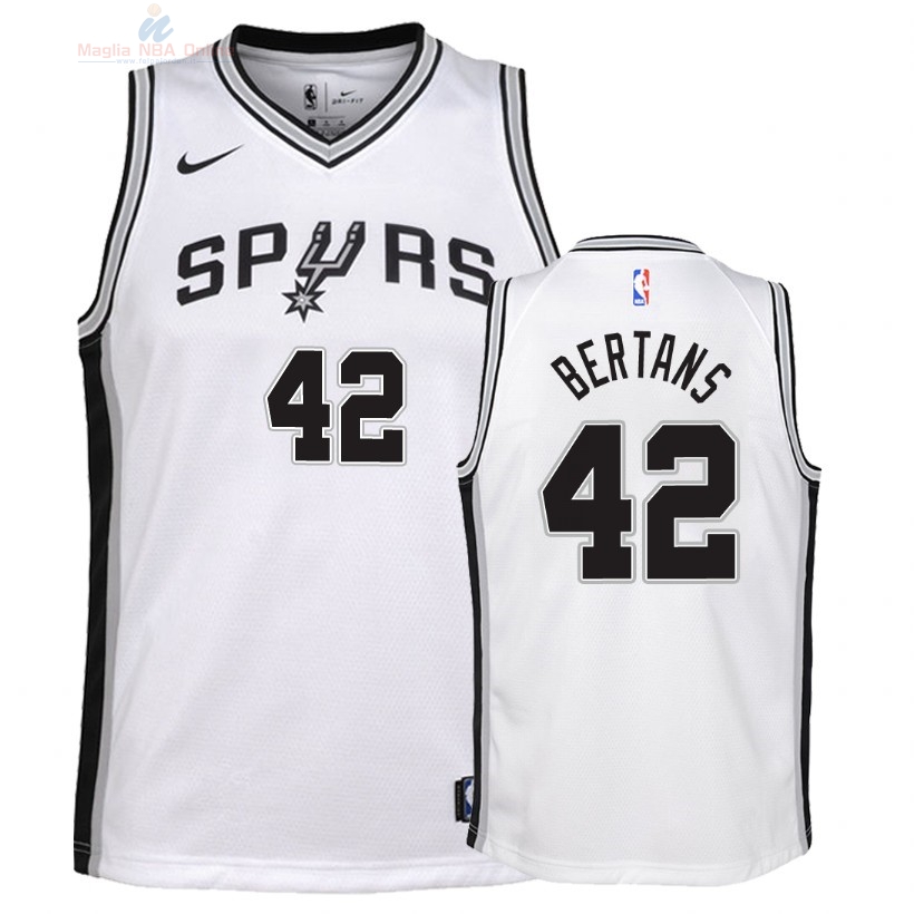 Acquista Maglia NBA Bambino San Antonio Spurs #42 Davis Bertans Bianco Association 2018