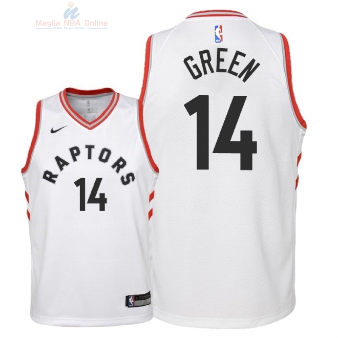 Acquista Maglia NBA Bambino Toronto Raptors #14 Danny Green Bianco Association 2018