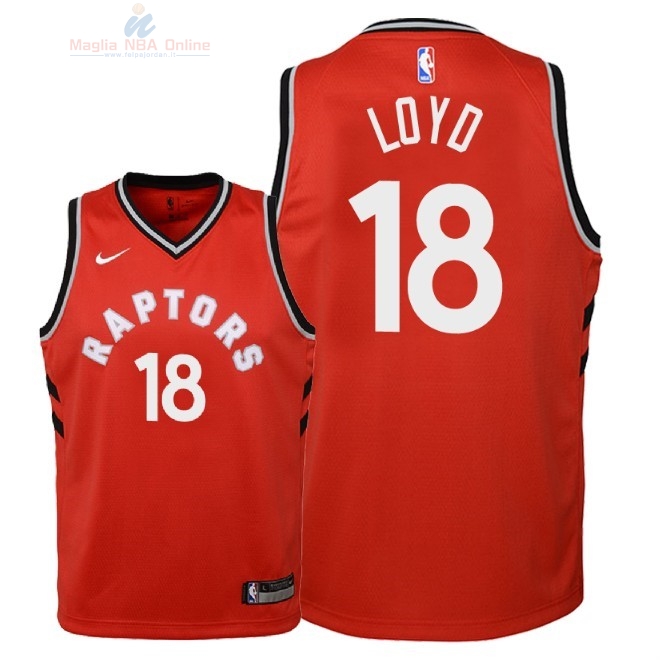 Acquista Maglia NBA Bambino Toronto Raptors #18 Jordan Loyd Rosso Icon 2018