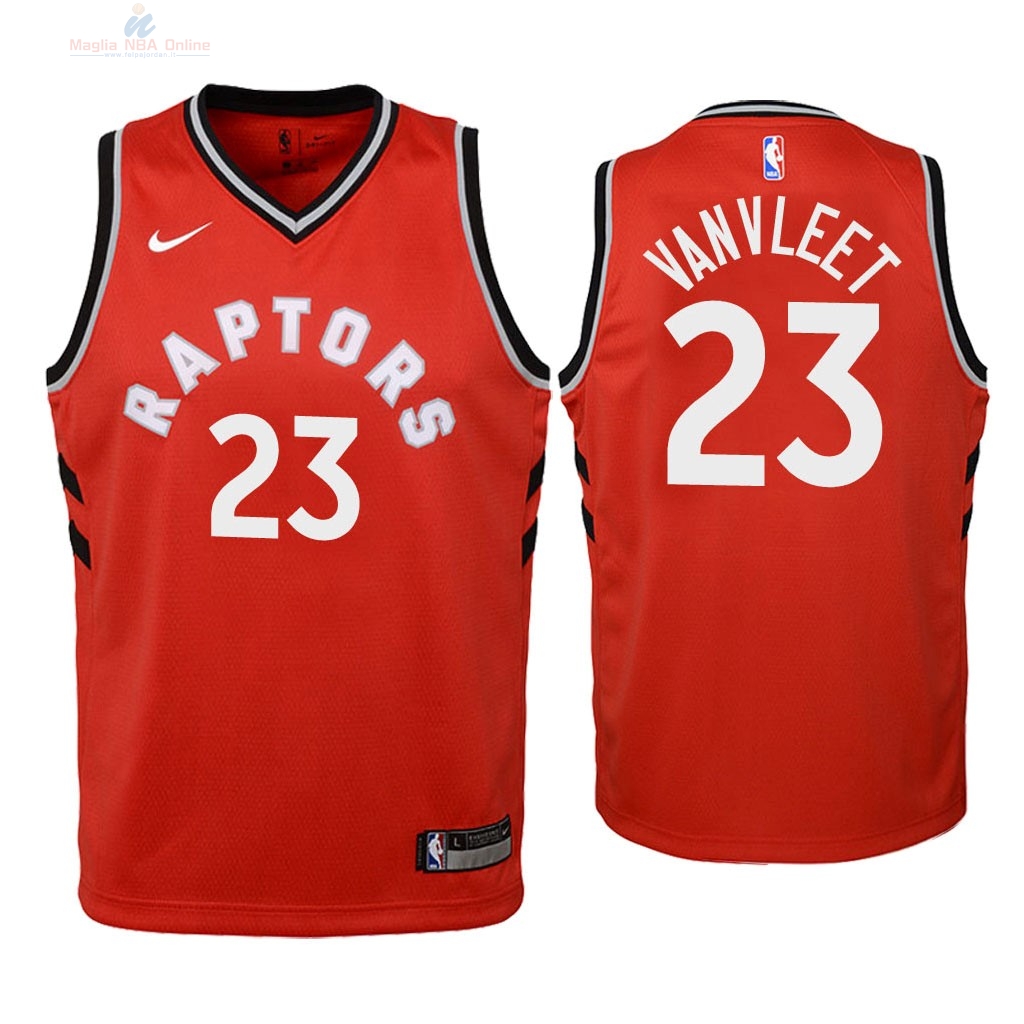 Acquista Maglia NBA Bambino Toronto Raptors #23 Fred VanVleet Rosso Icon 2018