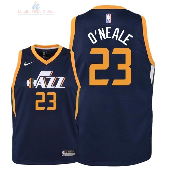 Acquista Maglia NBA Bambino Utah Jazz #23 Royce O'Neale Marino Icon 2018