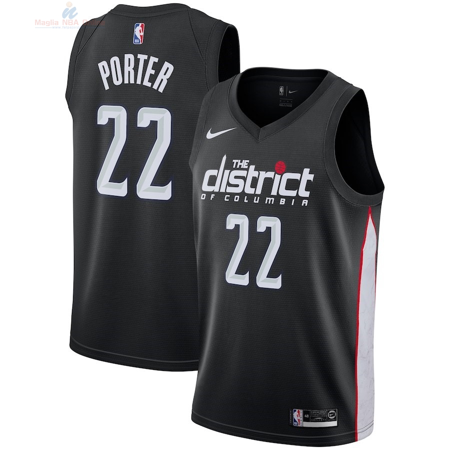 Acquista Maglia NBA Bambino Washington Wizards #22 Otto Porter Jr Nike Nero Città 2018-19