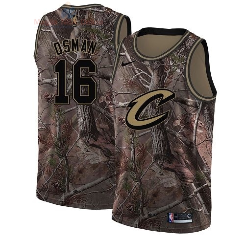 Acquista Maglia NBA Cleveland Cavaliers #16 Cedi Osman Camo Swingman Collezione Realtree 2018