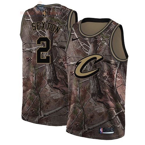 Acquista Maglia NBA Cleveland Cavaliers #2 Collin Sexton Camo Swingman Collezione Realtree 2018