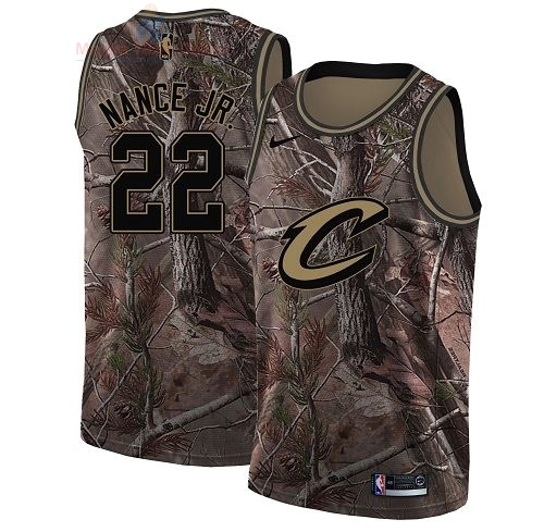 Acquista Maglia NBA Cleveland Cavaliers #22 Larry Nance Jr Camo Swingman Collezione Realtree 2018