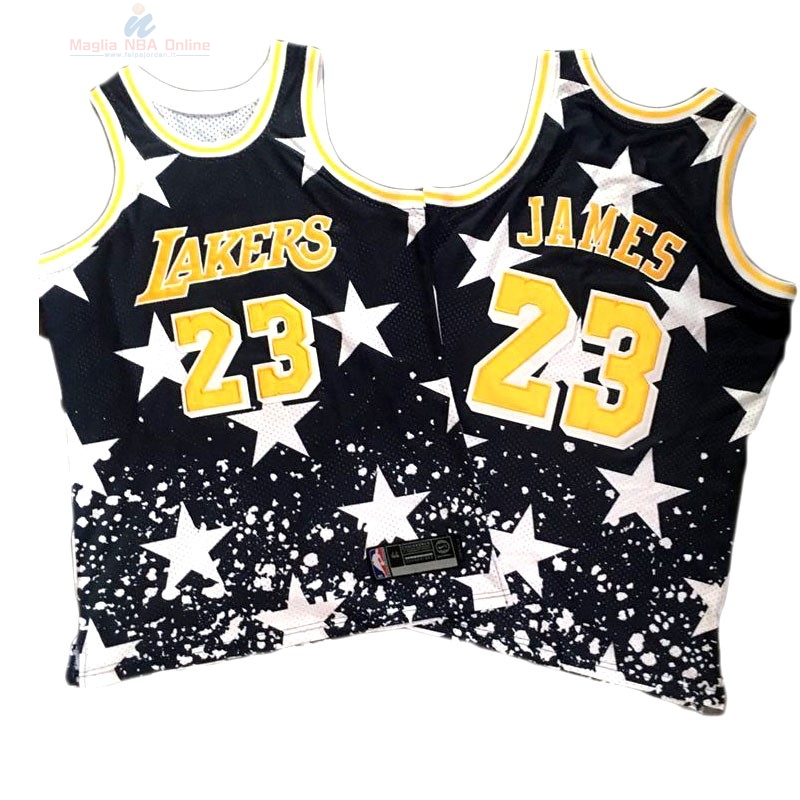 Acquista Maglia NBA Cleveland Cavaliers #23 LeBron James Retro Nero AU