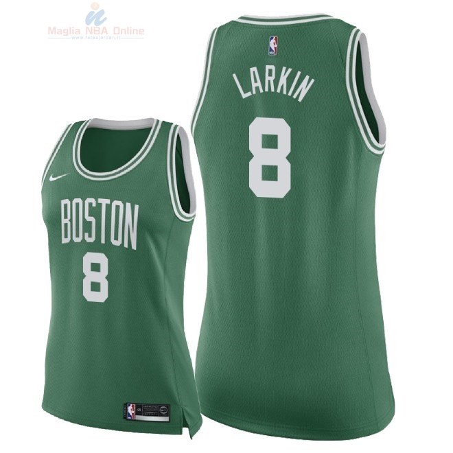 Acquista Maglia NBA Donna Boston Celtics #8 Shane Larkin Verde Icon 2018