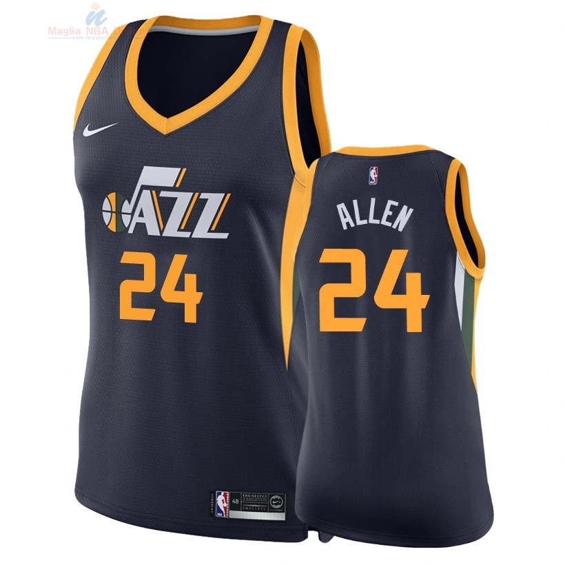 Acquista Maglia NBA Donna Utah Jazz #24 Grayson Allen Marino Icon 2018