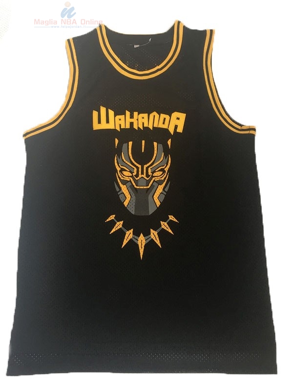 Acquista Maglia NBA Film Basket Black Panther #2 Nero