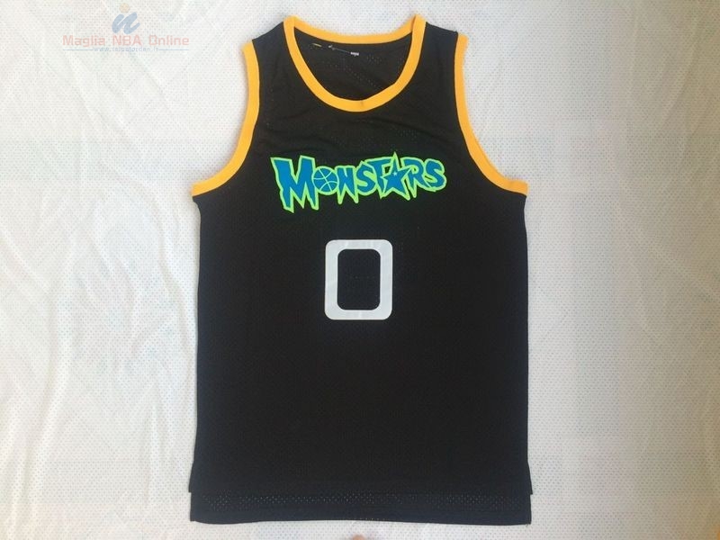 Acquista Maglia NBA Film Basket Monstars #0 Alien Nero