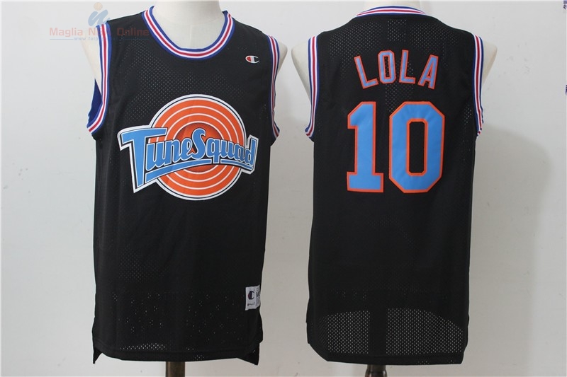 Acquista Maglia NBA Film Basket Tune Escuadra #10 Lola Nero