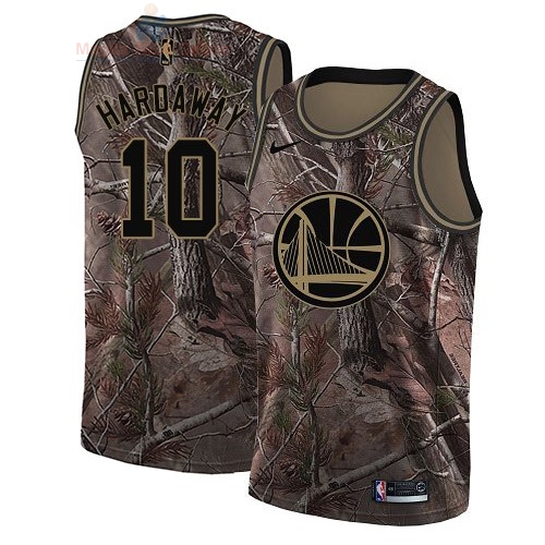 Acquista Maglia NBA Golden State Warriors #10 Tim Hardaway Camo Swingman Collezione Realtree 2018