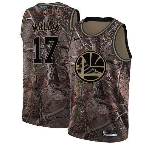 Acquista Maglia NBA Golden State Warriors #17 Chris Mullin Camo Swingman Collezione Realtree 2018