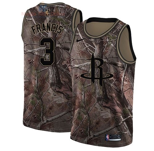 Acquista Maglia NBA Houston Rockets #3 Steve Francis Camo Swingman Collezione Realtree 2018