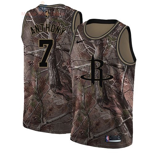 Acquista Maglia NBA Houston Rockets #7 Carmelo Anthony Camo Swingman Collezione Realtree 2018