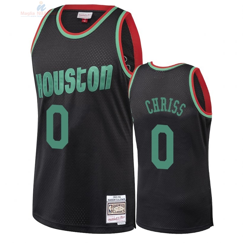 Acquista Maglia NBA Houston Rockets 2018 Natale #0 Marquese Chriss Nero