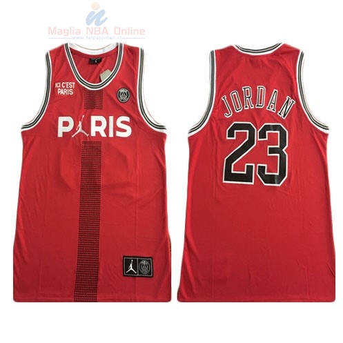 Acquista Maglia NBA Jordan x Paris Saint-Germain #23 Jordan Rosso