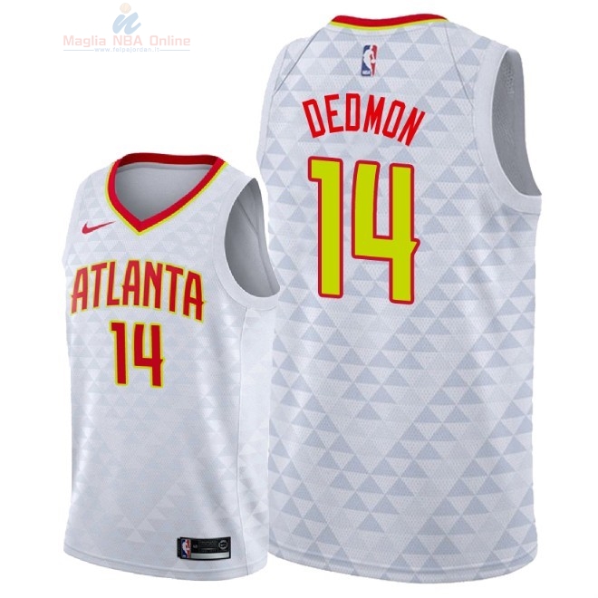 Acquista Maglia NBA Nike Atlanta Hawks #14 Dewayne Dedmon Bianco Association 2018