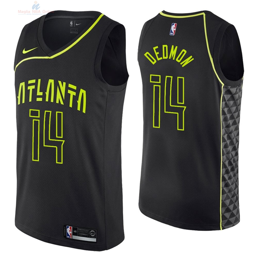 Acquista Maglia NBA Nike Atlanta Hawks #14 Dewayne Dedmon Nike Nero Città 2018