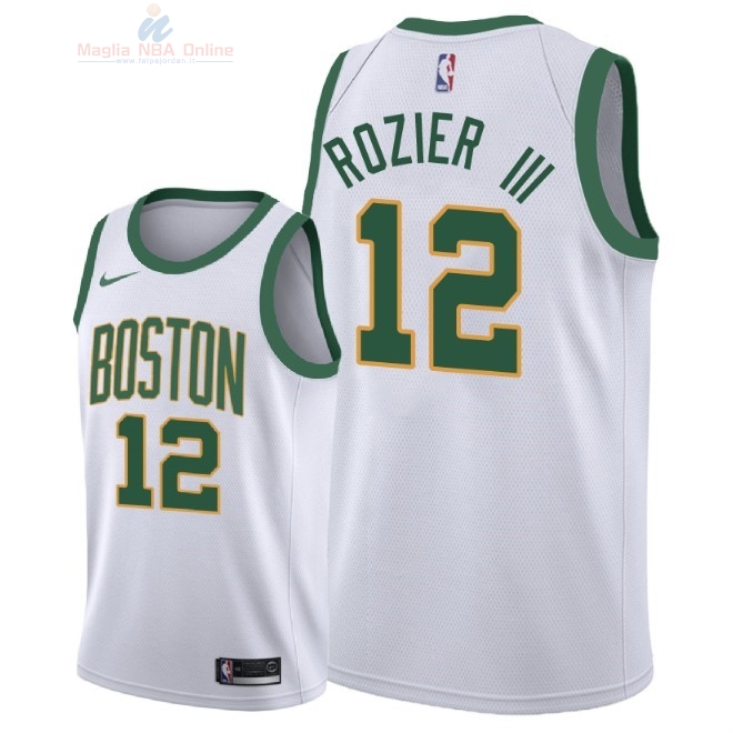 Acquista Maglia NBA Nike Boston Celtics #12 Terry Rozier III Nike Bianco Città 2018-19