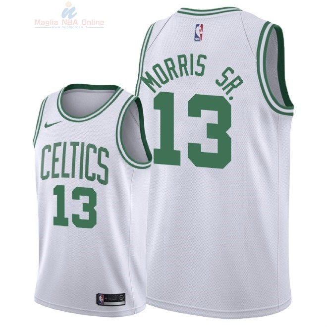 Acquista Maglia NBA Nike Boston Celtics #13 Marcus Morris Sr Bianco Association 2018-19