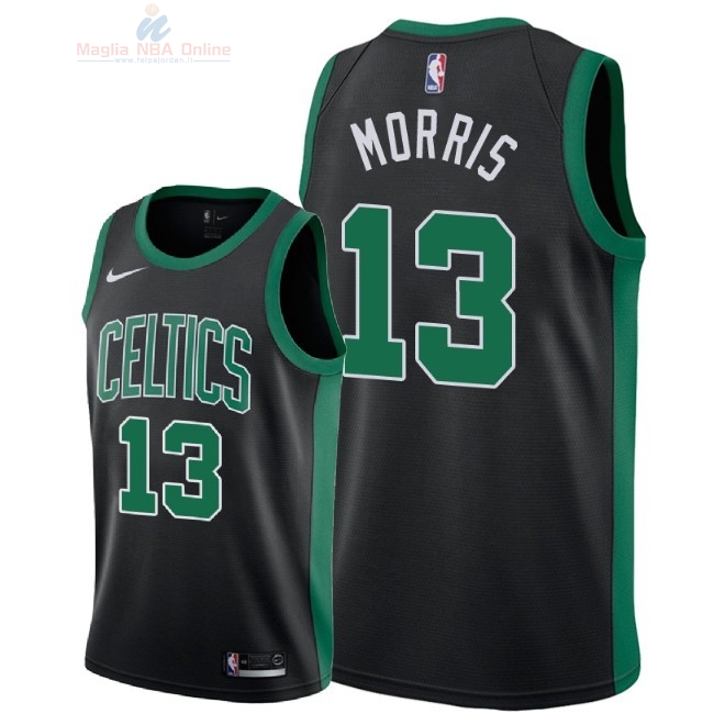 Acquista Maglia NBA Nike Boston Celtics #13 Marcus Morris Sr Nero Statement 2018