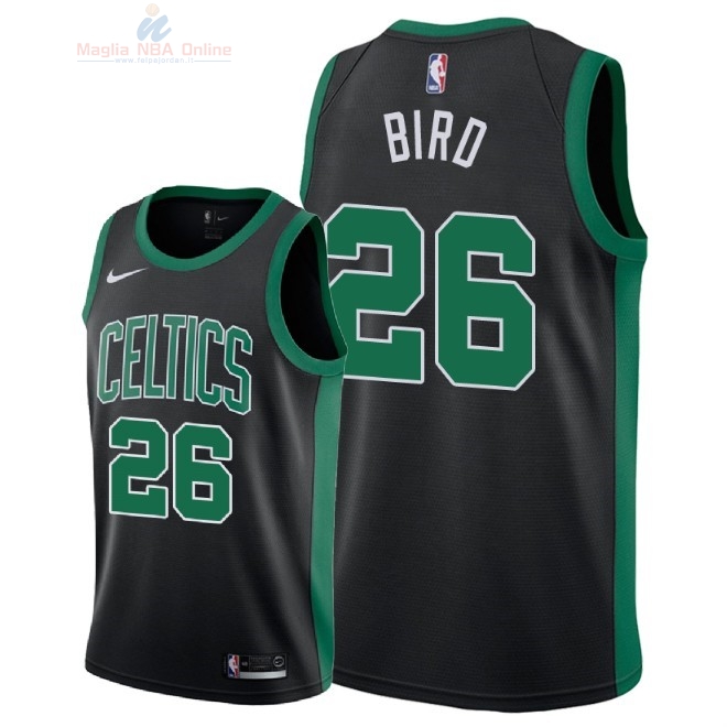 Acquista Maglia NBA Nike Boston Celtics #26 Jabari Bird Nero Statement 2018
