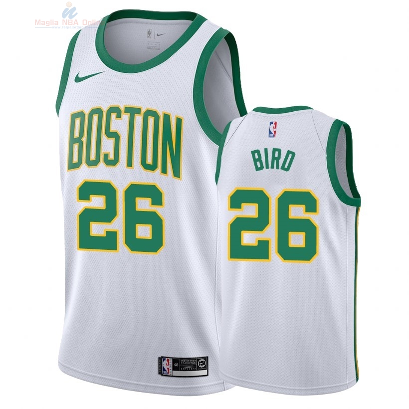 Acquista Maglia NBA Nike Boston Celtics #26 Jabari Bird Nike Bianco Città 2018-19