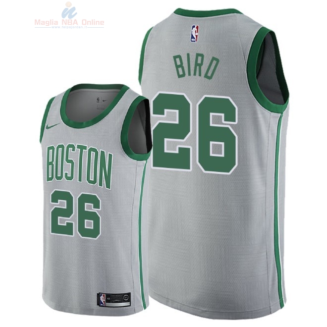 Acquista Maglia NBA Nike Boston Celtics #26 Jabari Bird Nike Grigio Città 2018