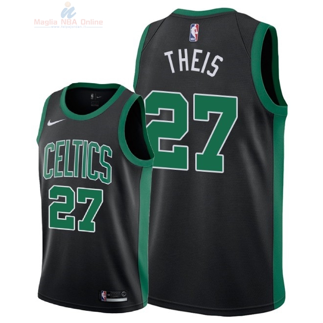 Acquista Maglia NBA Nike Boston Celtics #27 Daniel Theis Nero Statement 2018