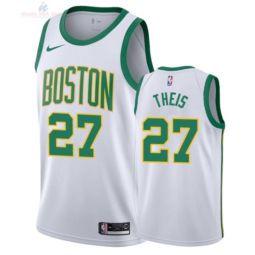 Acquista Maglia NBA Nike Boston Celtics #27 Daniel Theis Nike Bianco Città 2018-19