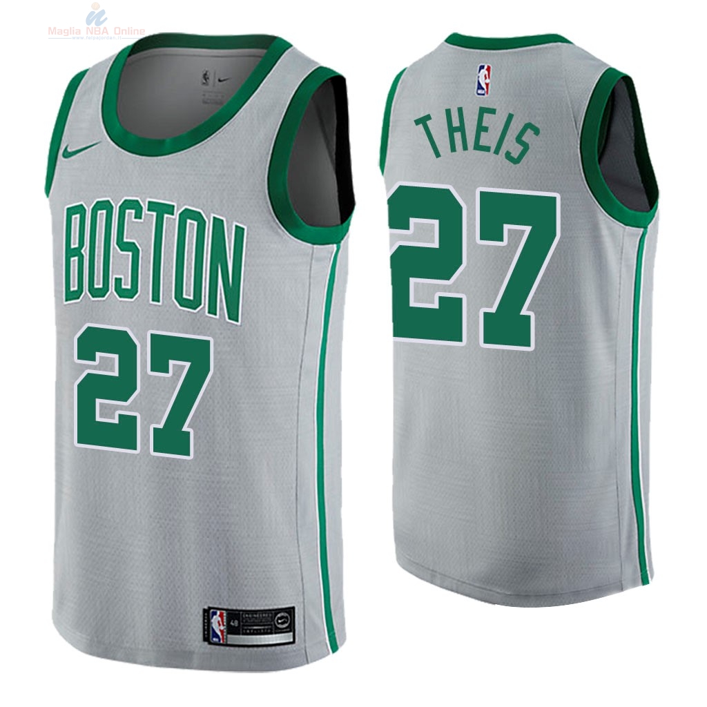 Acquista Maglia NBA Nike Boston Celtics #27 Daniel Theis Nike Grigio Città 2018