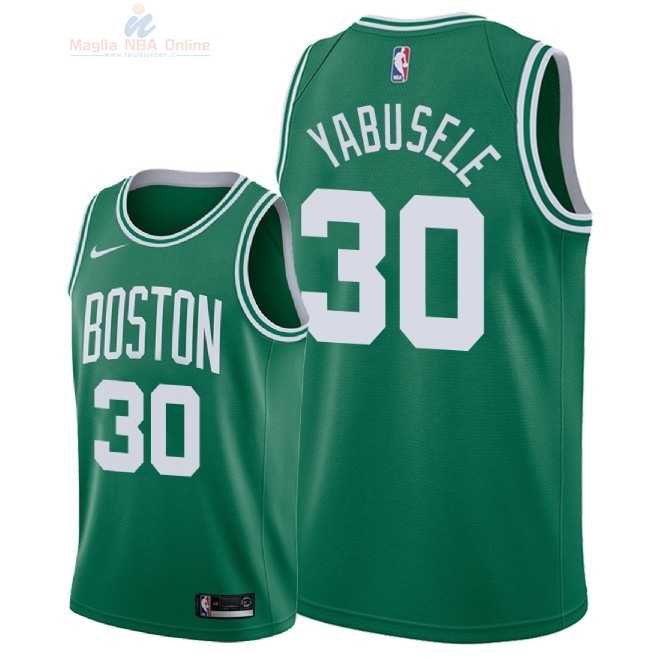 Acquista Maglia NBA Nike Boston Celtics #30 Guerschon Yabusele Verde Icon 2018-19