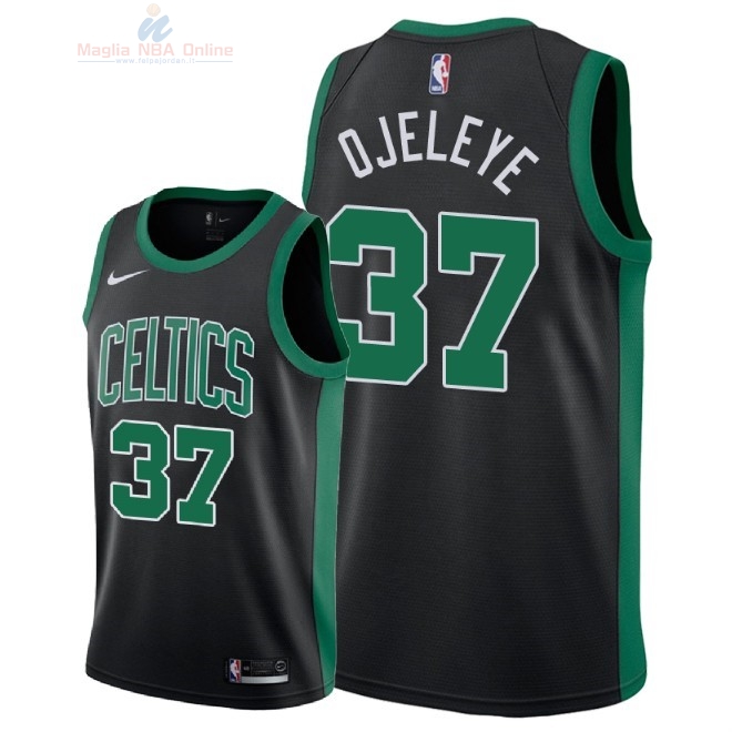 Acquista Maglia NBA Nike Boston Celtics #37 Semi Ojeleye Nero Statement 2018